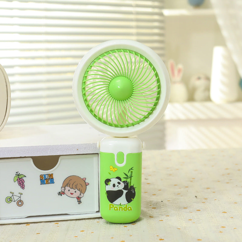 Women Portable Handheld Fan with Cute Animal Design Bowlift