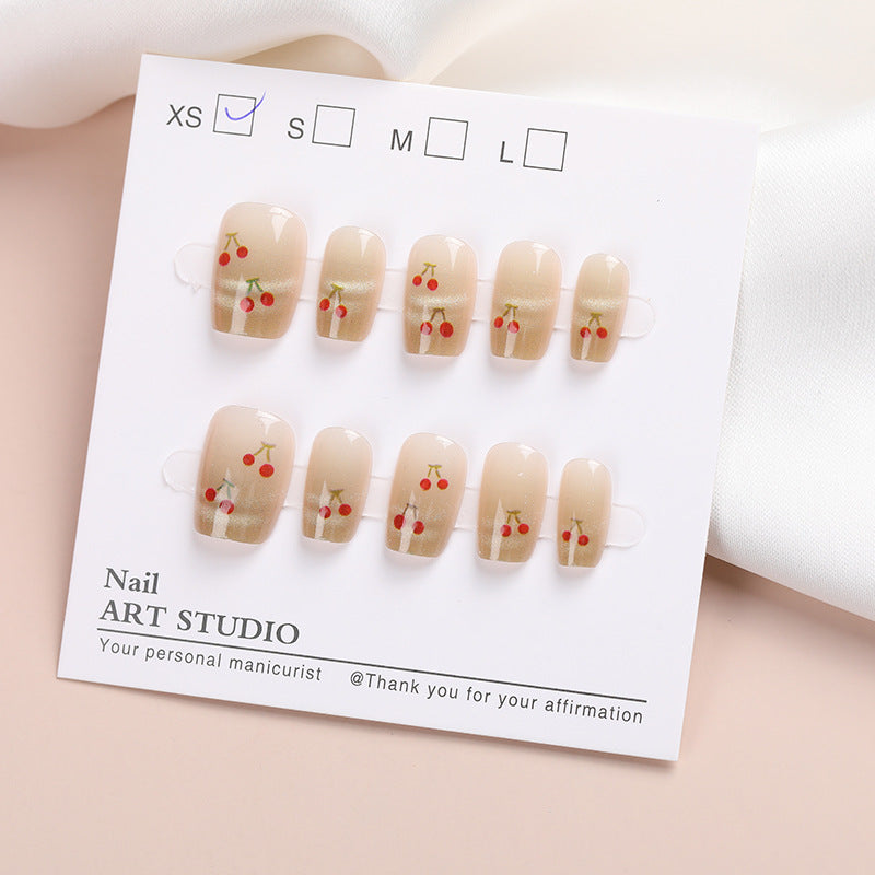 Cherry Blossom Press-On Nail Set Bowlift