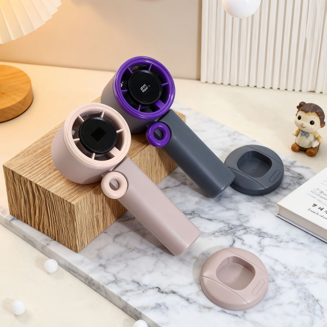 Women Portable Fan with USB Connection and Digital Display Bowlift