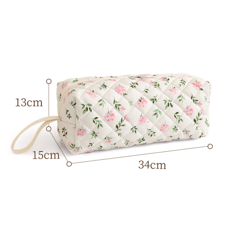 Quilted Animal Print Makeup Bag Bowlift