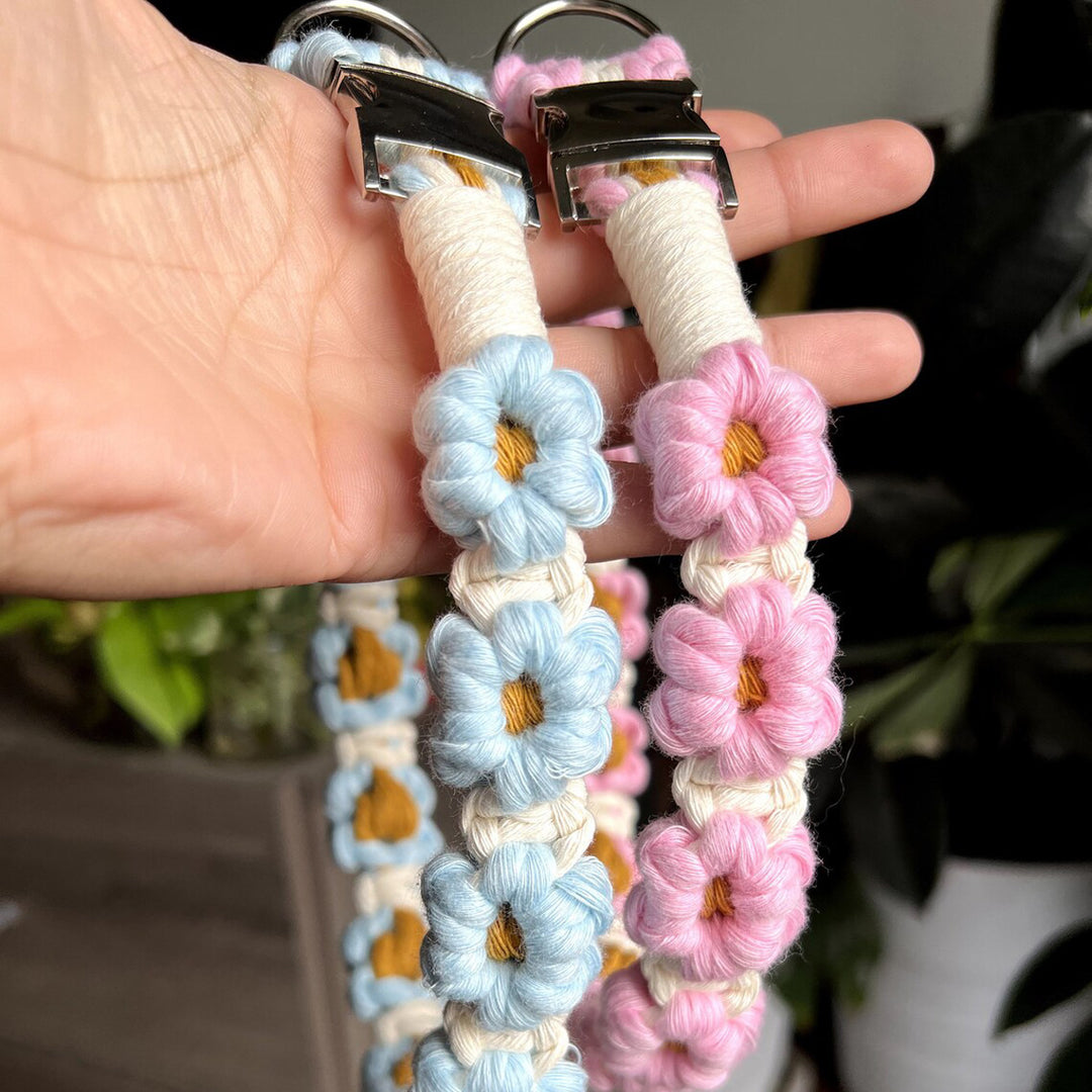 Handmade Macrame Dog Leash Bowlift