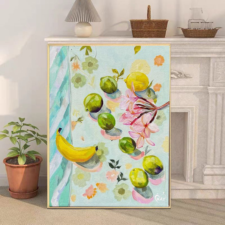 Retro-Inspired Still Life Canvas Art Print Bowlift