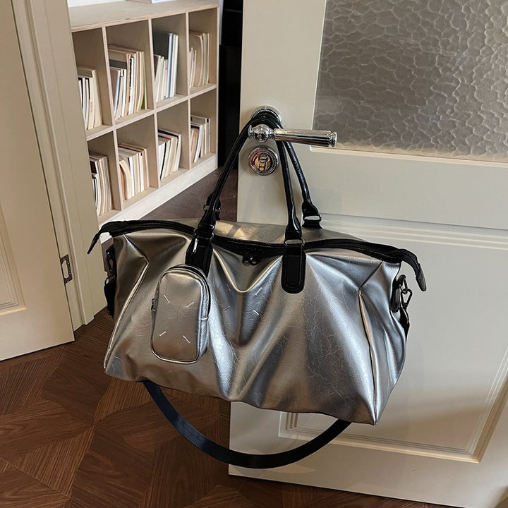 Elegant Travel Bag Made of High-Quality Artificial Leather Bowlift