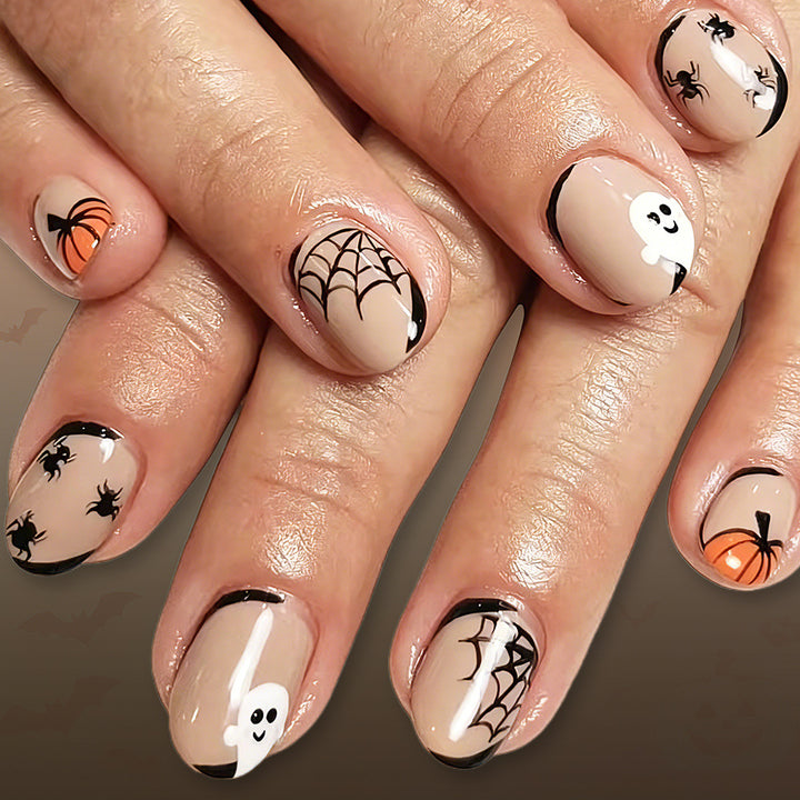 Halloween-Themed Nail Art Design Bowlift