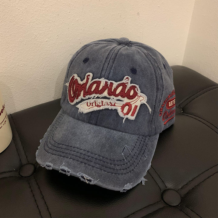 Vintage Distressed Cotton Baseball Cap