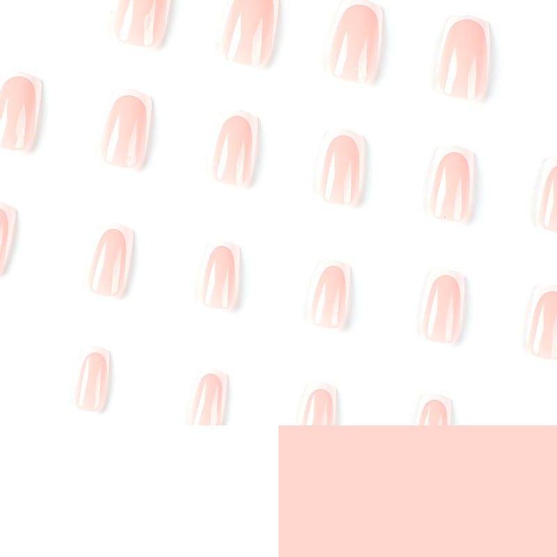 Acrylic nails with elegant French tip Bowlift