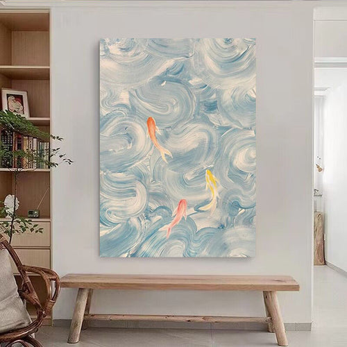 Artistic Fish-Themed Canvas Print