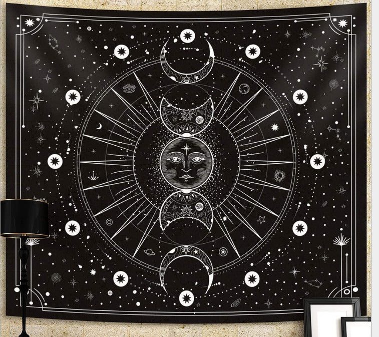 Zodiac-Themed Decorative Wall Tapestry
