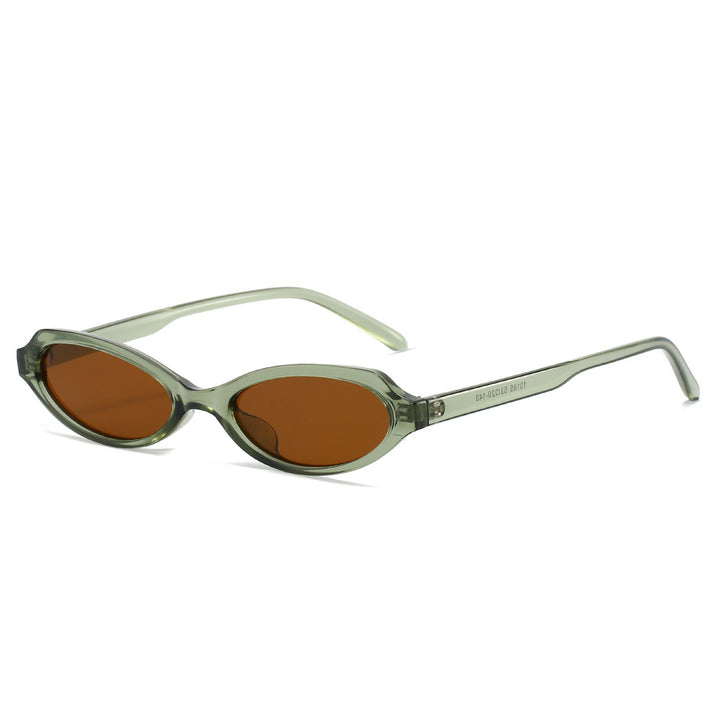 Fashionable Oval Frame Sunglasses Bowlift