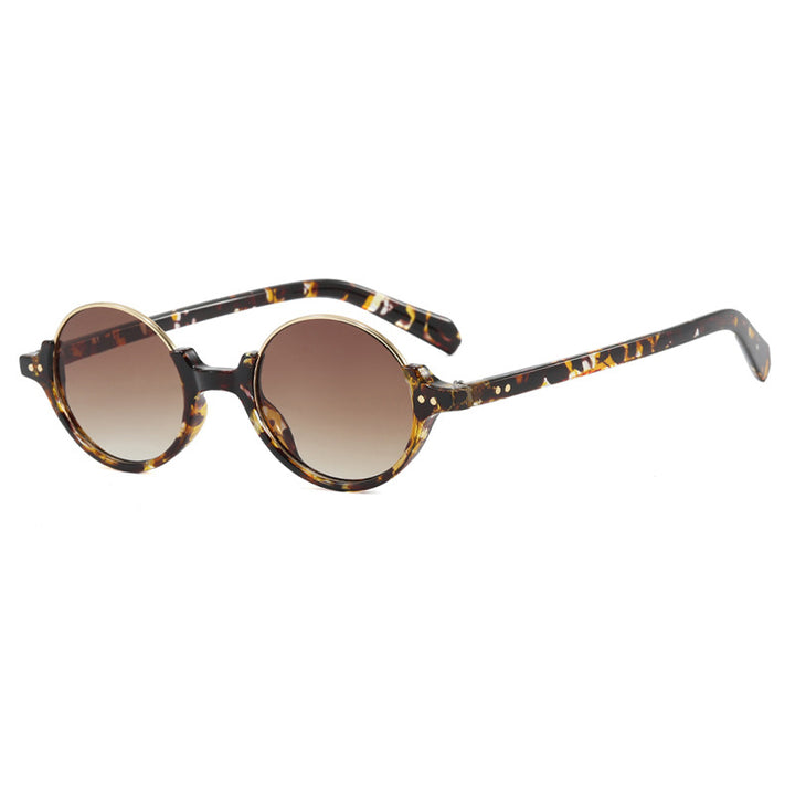 Women's round sunglasses with elegant plastic frame Bowlift