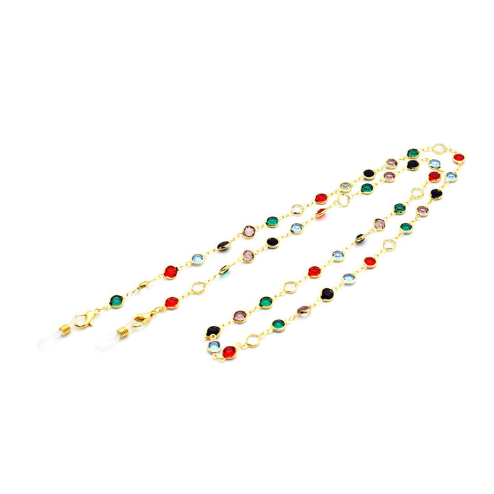 Colorful Gemstone Eyewear Chain Bowlift