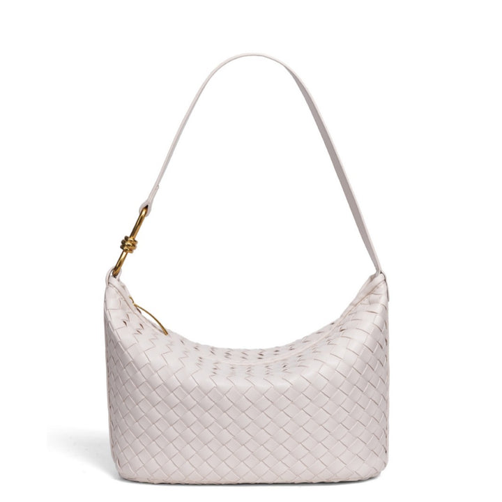Woven Leather Hobo Bag Bowlift