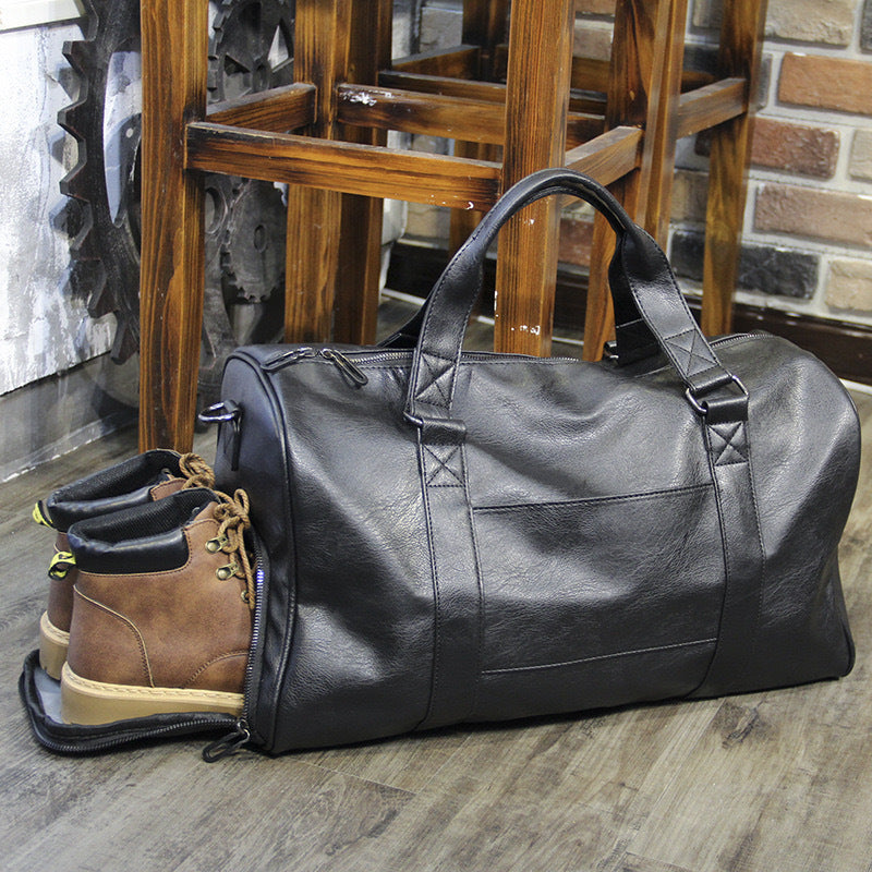 Stylish Travel Bag Made of High-Quality Synthetic Leather Bowlift