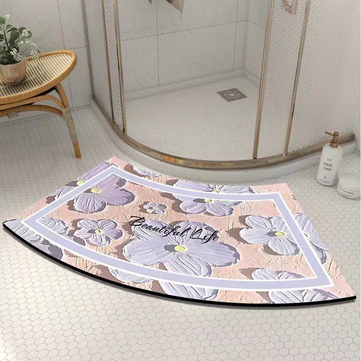Artistic Curved Bath Mat Bowlift