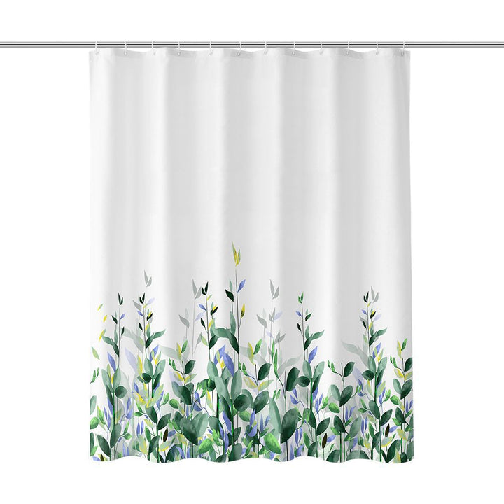 Floral Design Shower Curtain Bowlift