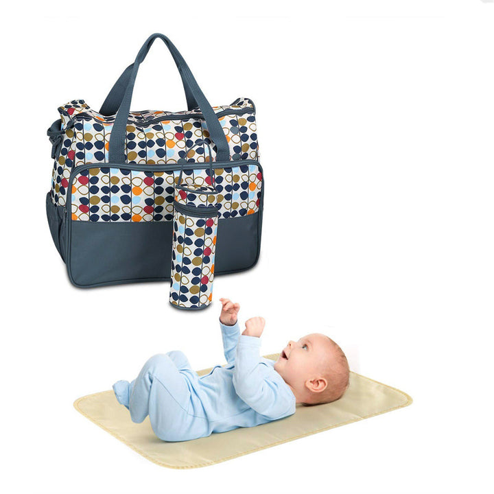Multi-Functional Diaper Bag Tote with Changing Mat Bowlift