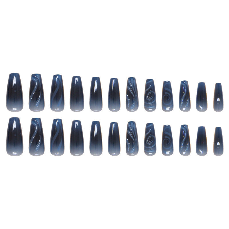 Artistic Swirl Press-On Nail Extensions Bowlift