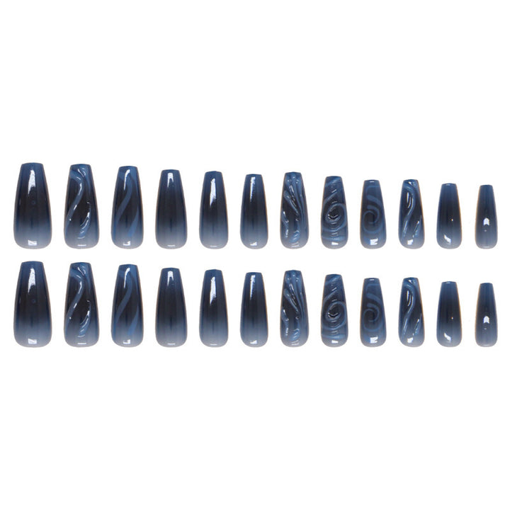 Artistic Swirl Press-On Nail Extensions Bowlift