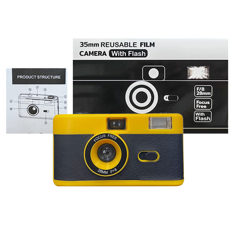 Reusable Film Camera with Flash Bowlift