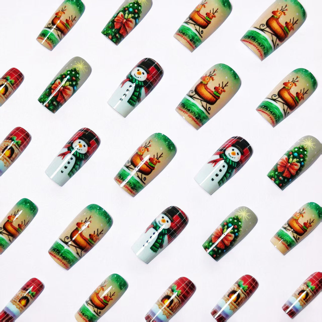 Creative Christmas Art Nails in Festive Design Bowlift