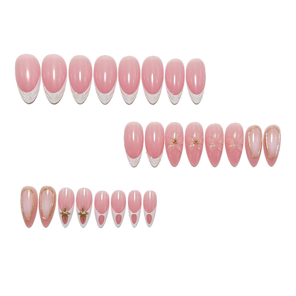Elegant artificial nails with floral accents Bowlift