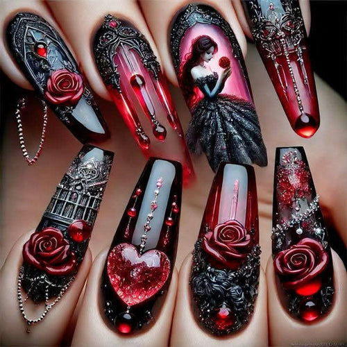 Exclusive Gothic Art Nails Bowlift