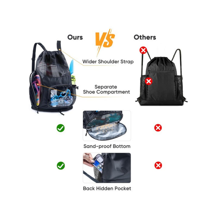 Multifunctional Mesh Backpack Bowlift