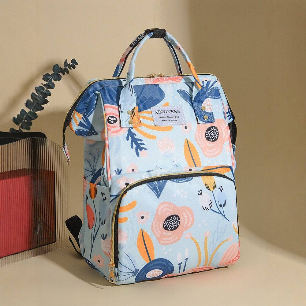 Trendy Animal Print Diaper Backpack Bowlift