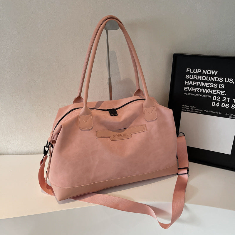 Stylish Leather Duffle Bag