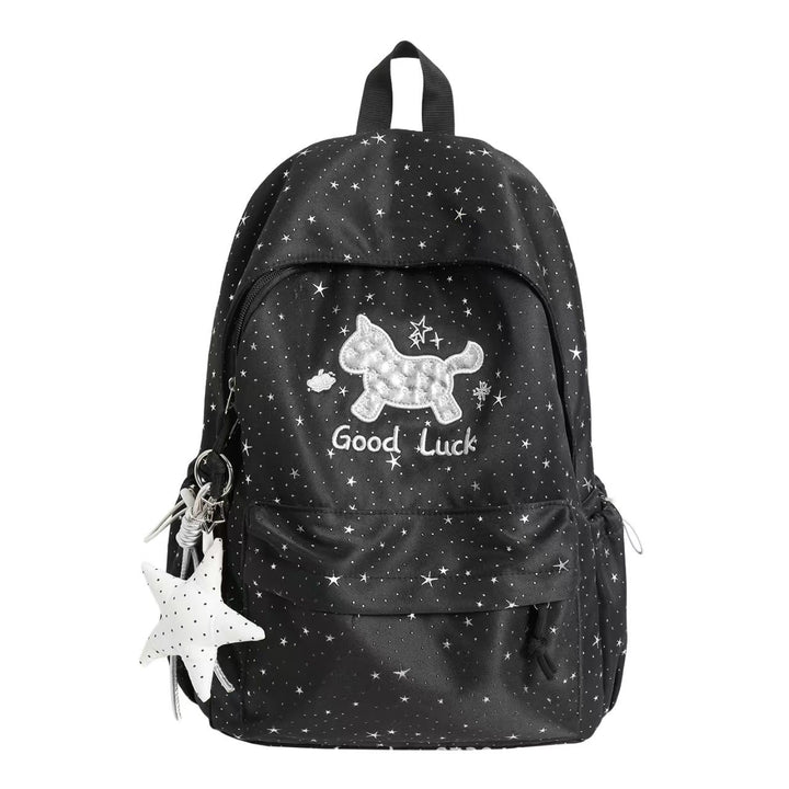 Backpack with Playful Cat Design and Sparkling Details Bowlift
