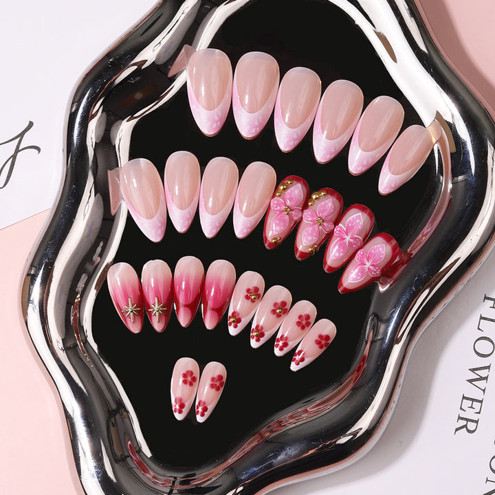 Premium Artistic Press-On Nail Collection Bowlift