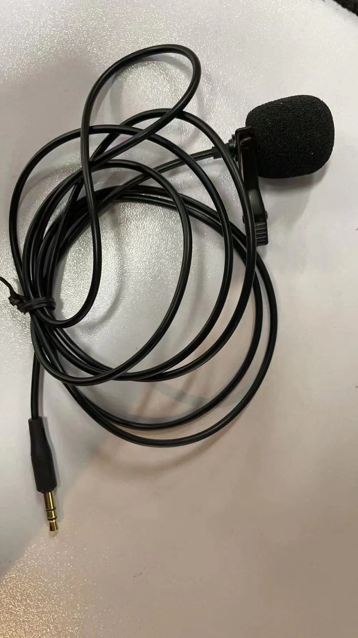 Lavalier microphone with flexible clip Bowlift