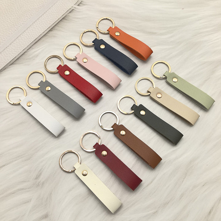 Unisex keychain made of high-quality artificial leather with stylish design Bowlift