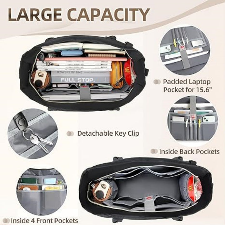 Practical Organizer Shoulder Bag Bowlift