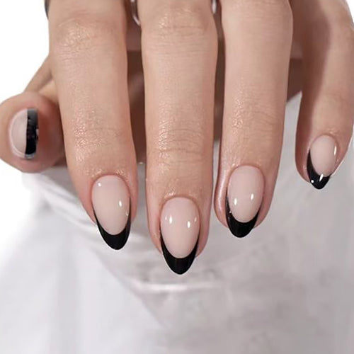 Elegant French Tip Nail Art Extensions Bowlift