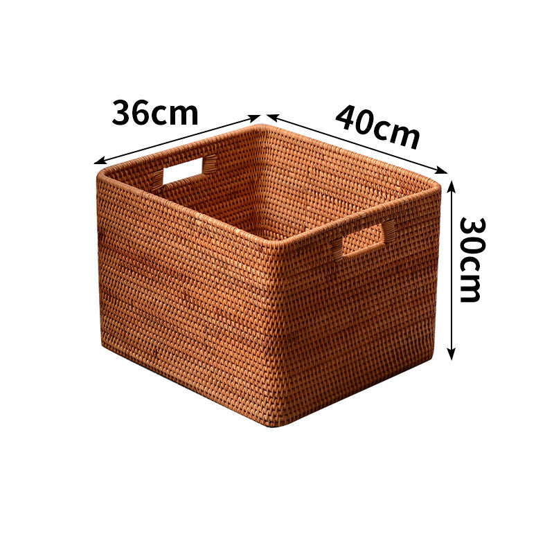 Women rectangular storage basket made of natural material Bowlift