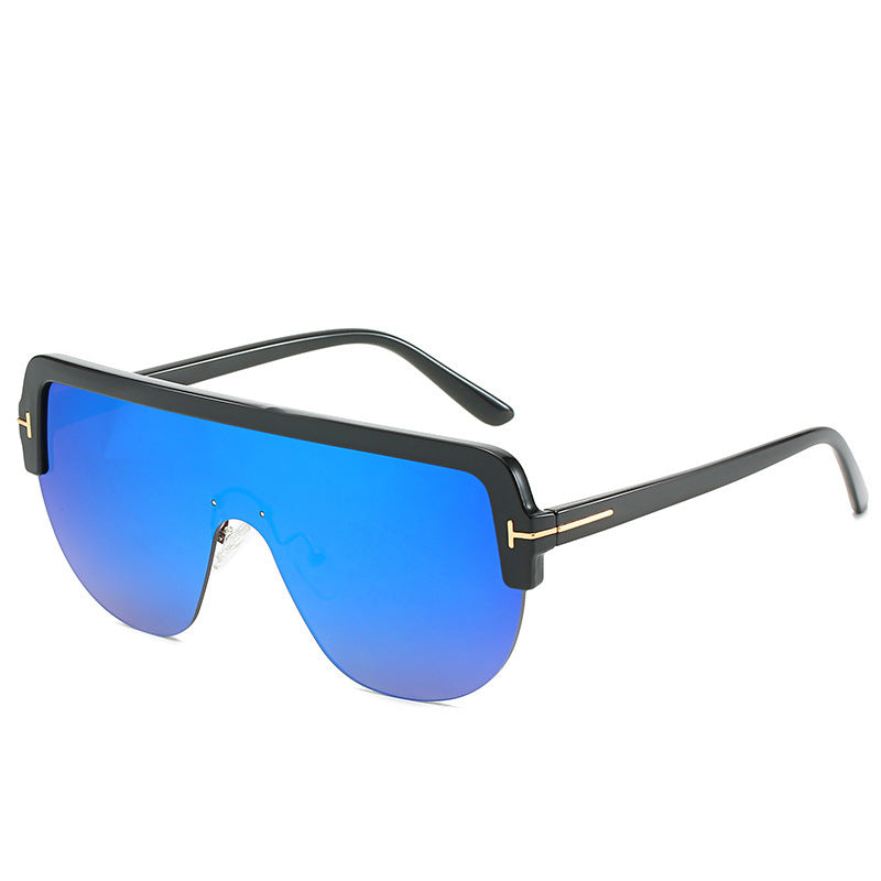 Contemporary Full-Frame Shield Sunglasses Bowlift