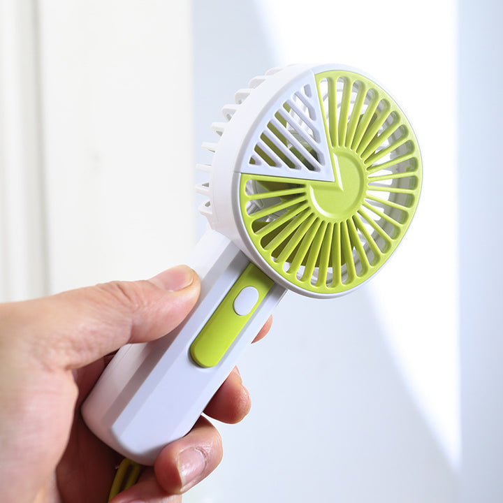 Ladies Portable Handheld Swing Fan with USB Charging Function and Flexibly Adjustable Tilt Angle Bowlift