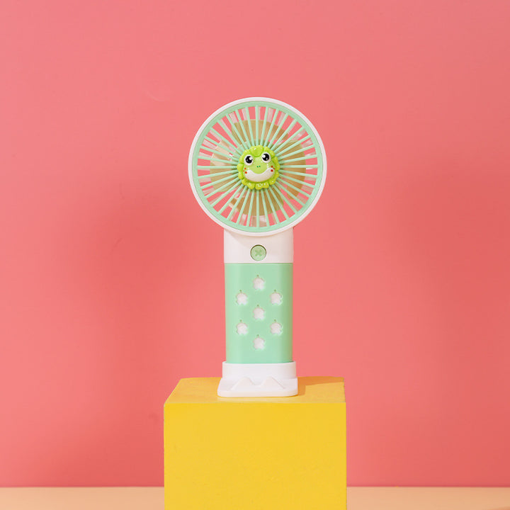 Women's Portable Mini Hand Fan with Cute Rabbit Design Bowlift