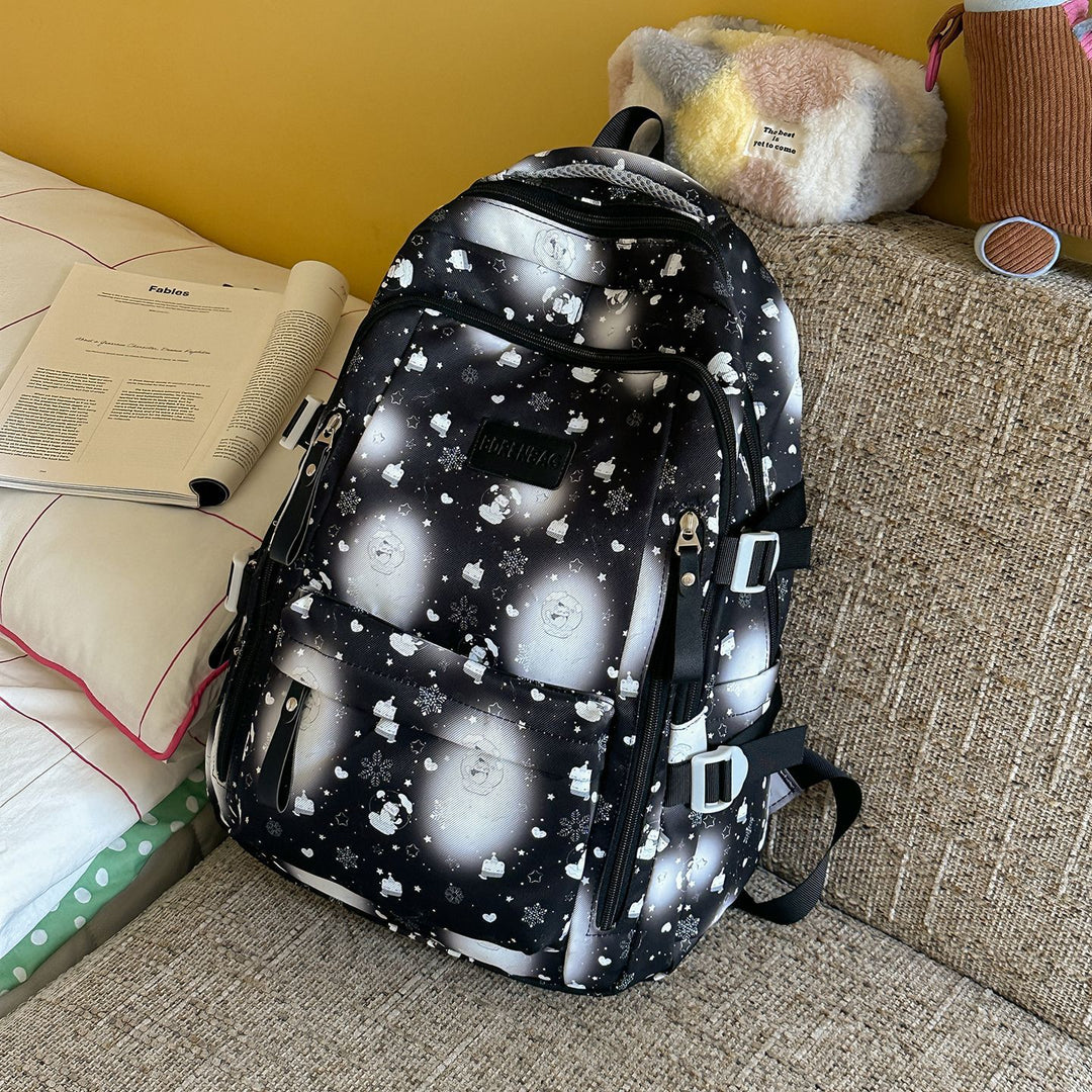Artistic Patterned Backpack Bowlift