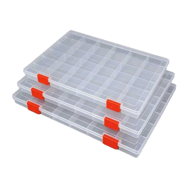 Transparent Multi-Grid Craft Organizer Bowlift