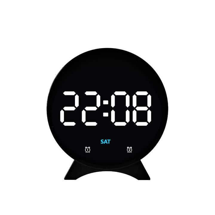 Digital alarm clock with large LED display and adjustable light sensor Bowlift