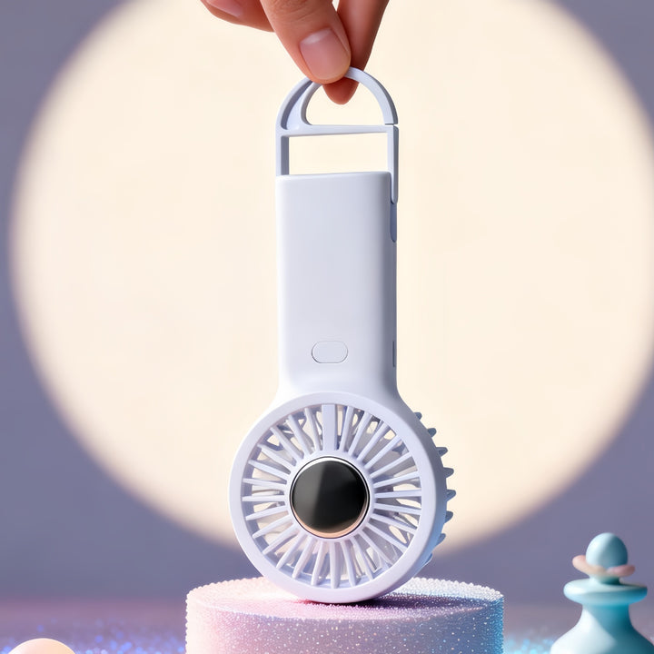 Ladies portable USB hand fan with hair protection function Bowlift