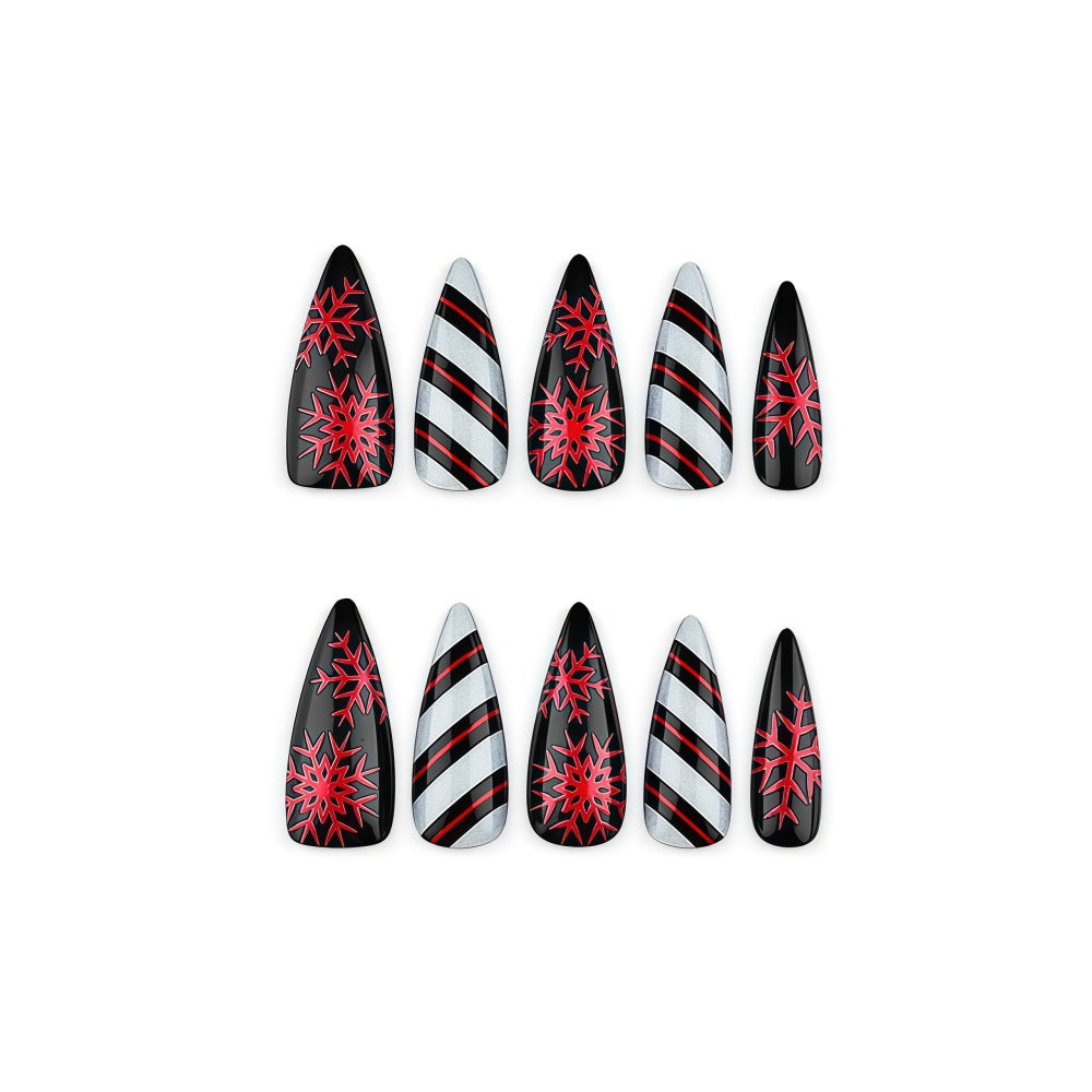 Artificial nails in elegant stiletto design with silky finish Bowlift