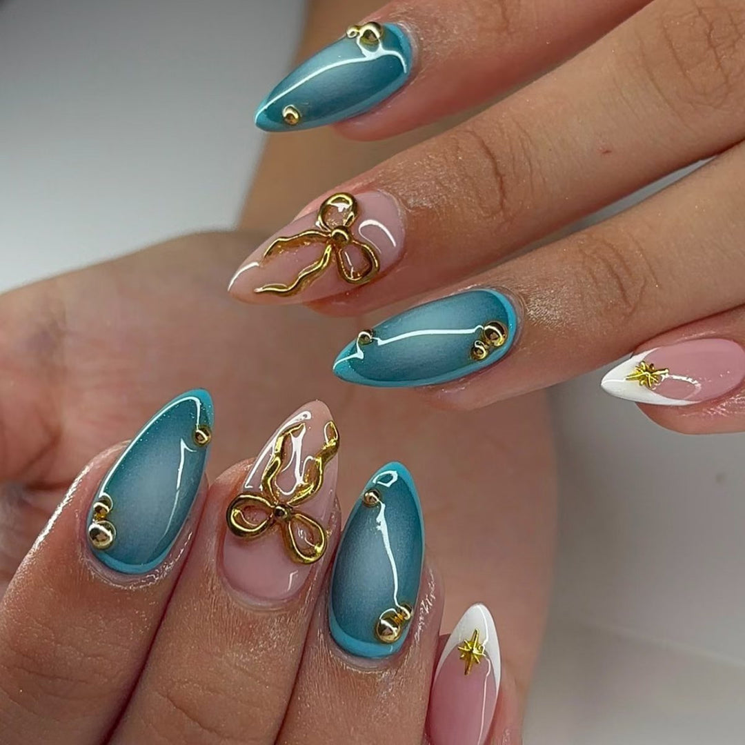 Glamorous Stiletto Nail Extensions Bowlift