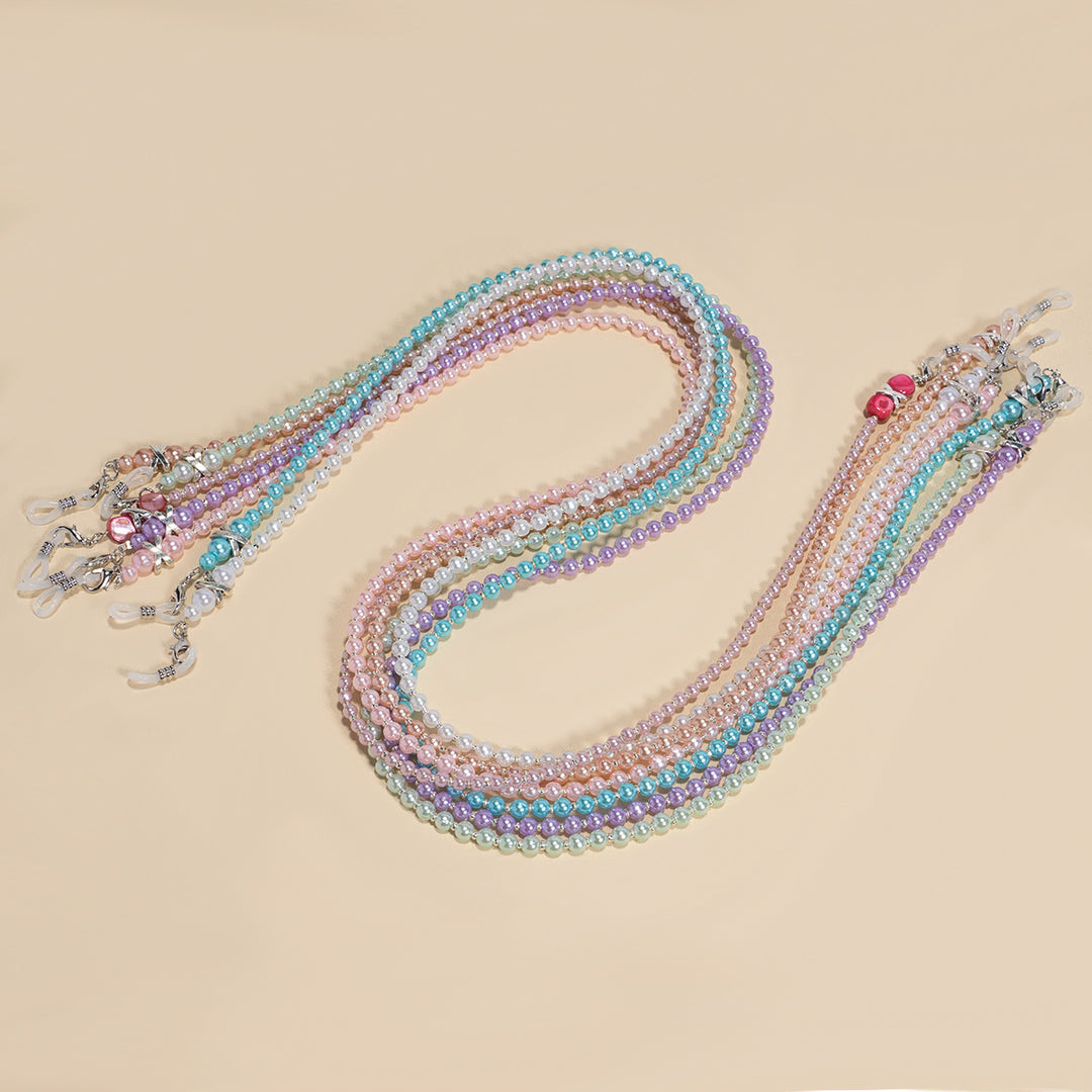 Elegant Faux Pearl Eyewear Chain Bowlift