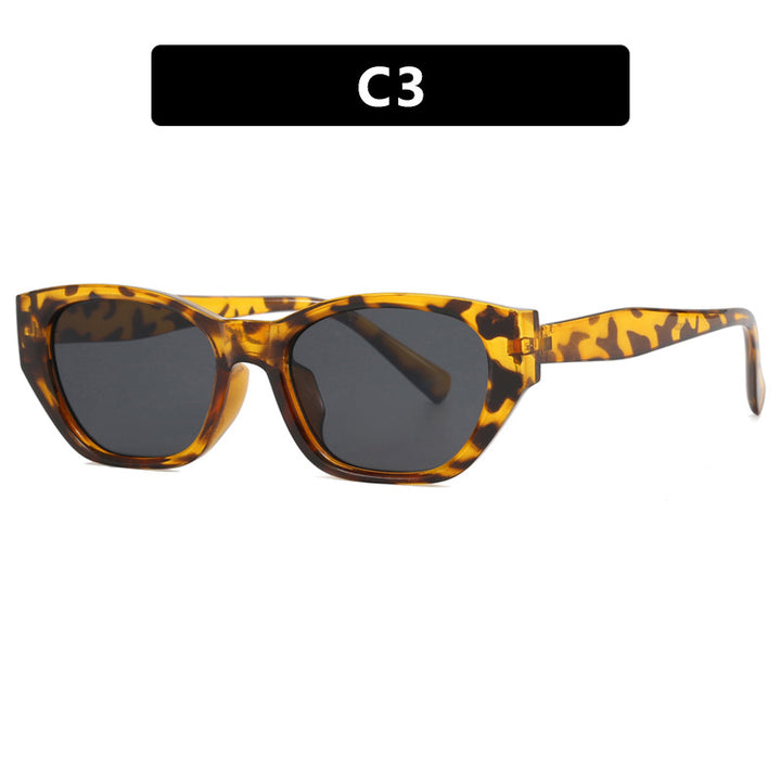 Women's futuristic cat-eye sunglasses with transparent frame and comfortable UV protection Bowlift