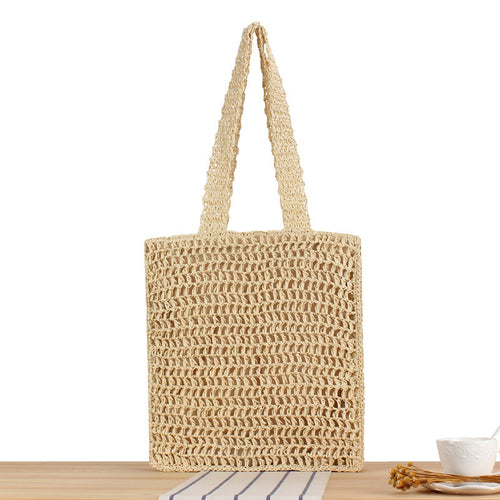 Braided Shopping Bag in Minimalistic Design Bowlift