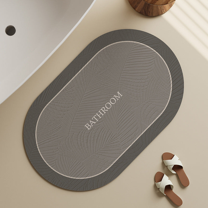 Elegant Floral Bath Mat Bowlift