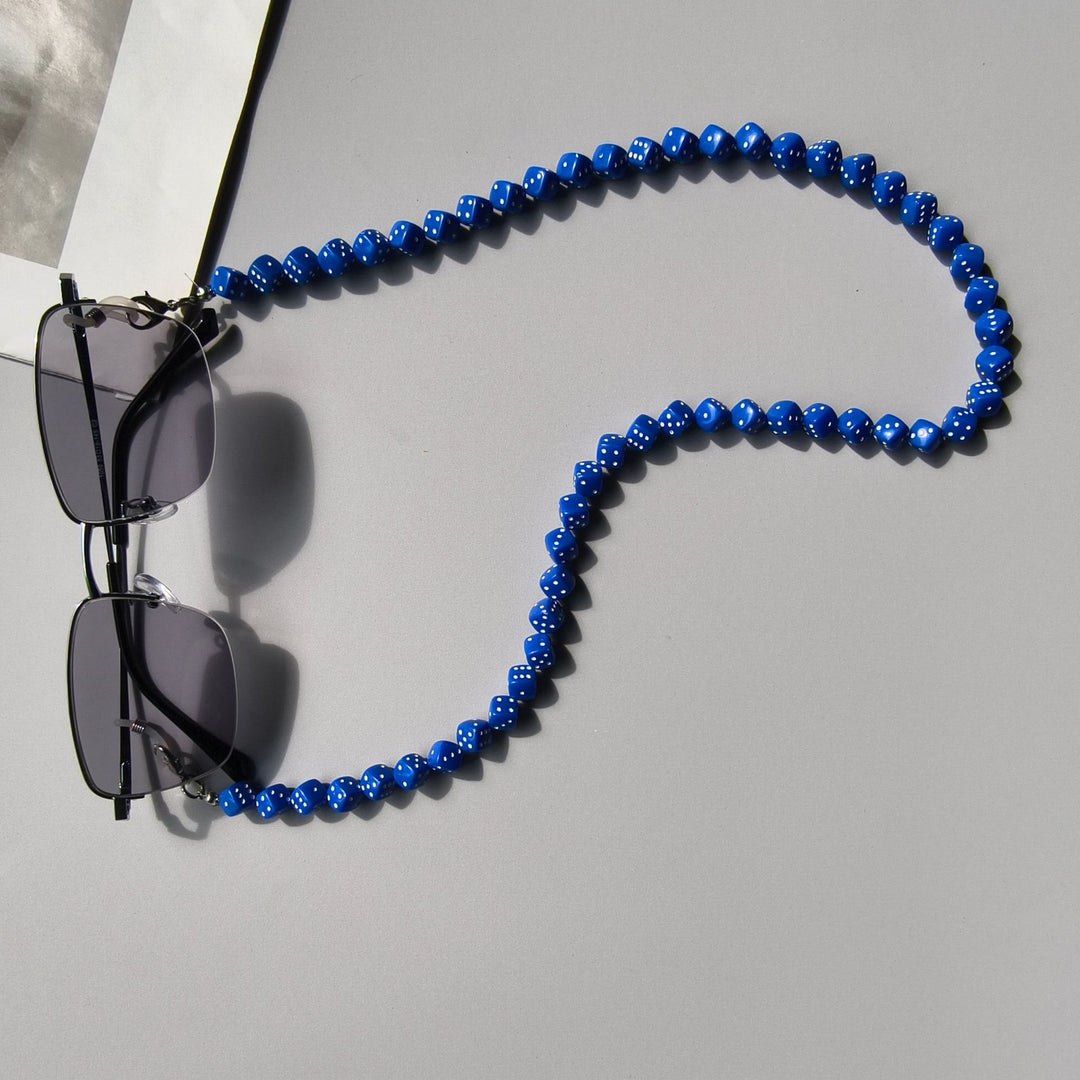Fashionable Glasses Chain Made of Colorful Beads Bowlift